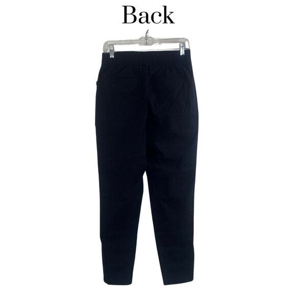NWT Women’s High Rise Stretch Pants Black Size Small w/ Zipper Ankles & Pockets - Picture 2 of 10